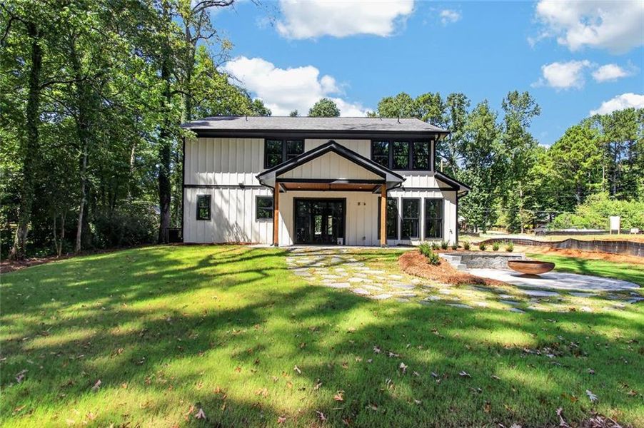 Exterior details and patio area of a home in , Stone Mountain (Image 35).