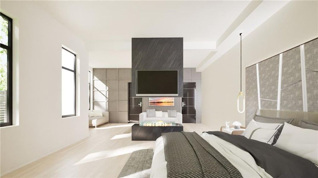 Furnished interior view inside a new home in , Atlanta (Image 16). Furnished interior view inside a new home in , Atlanta (Image 16).