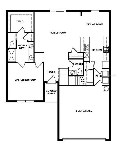 2D floor plan layout of this home in Tula Parc, Astatula, FL (Image 4).