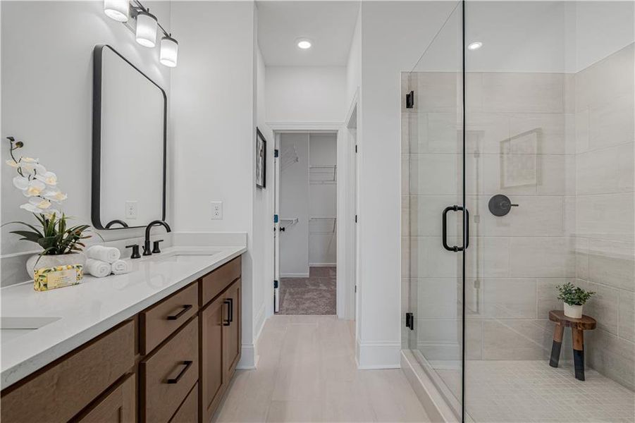 Furnished interior view inside a new home in Waterhaven, Cumming (Image 17).