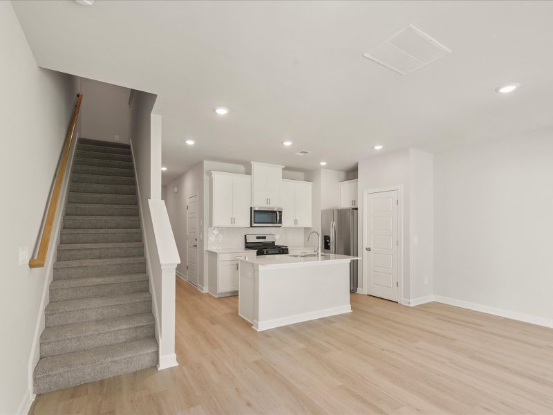 Furnished interior view inside a new home in Avalon Townes, Lyman (Image 4).
