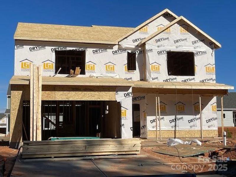 In-progress construction of a new home in Knights Bridge, Richburg, SC (Image 3).