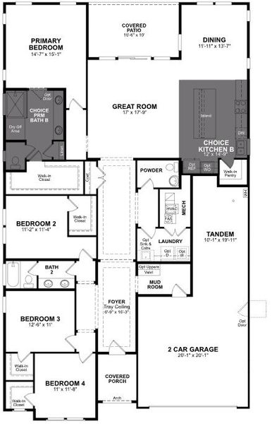 2D floor plan layout of this home in Montana Vista - Summit: Summit, Buckeye, AZ (Image 4).