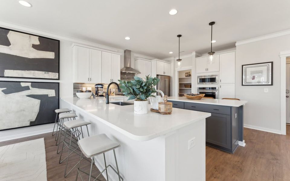 Furnished interior view inside a new home in Wendell Falls, Wendell (Image 7).