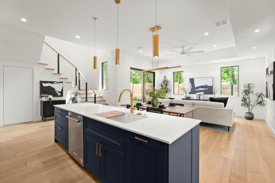 Furnished interior view inside a new home in , Austin (Image 9).