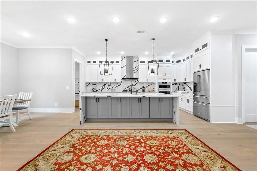 Furnished interior view inside a new home in , Brookhaven (Image 30).