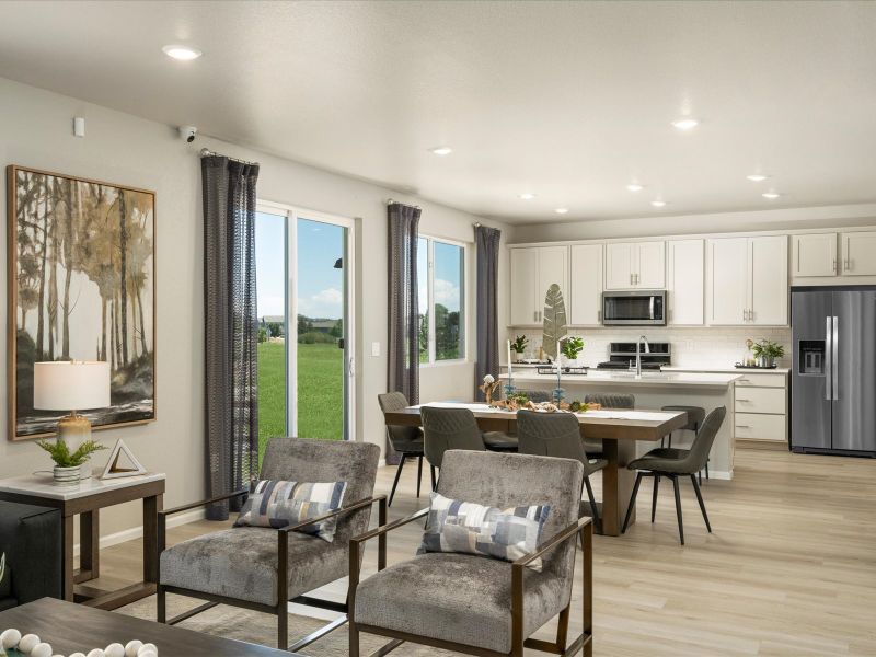 Furnished interior view inside a new home in Poudre Heights: The Lakes Collection, Windsor (Image 9).