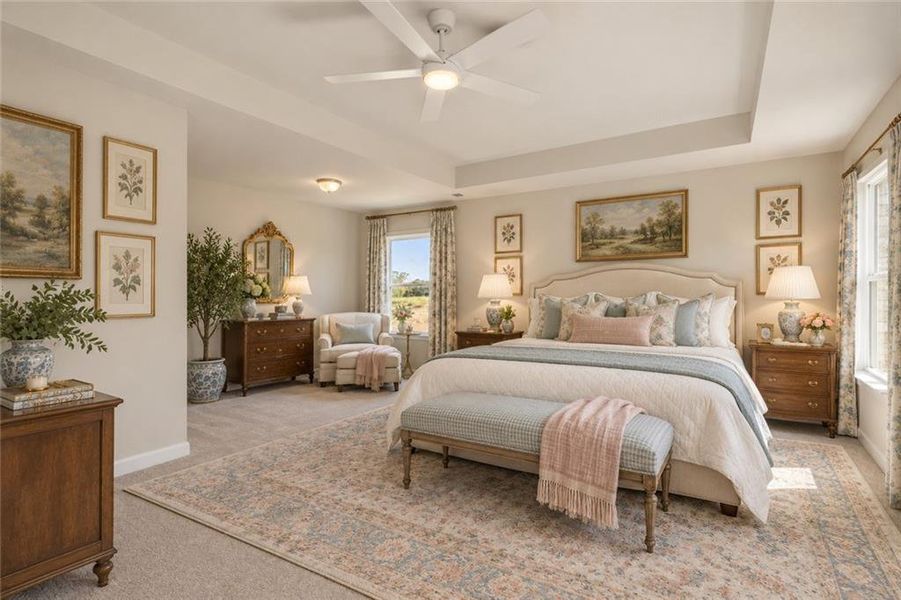 Furnished interior view inside a new home in The Brooke at Rivertown, South Fulton (Image 12).