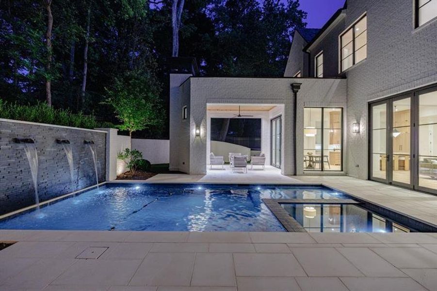 Exterior details and patio area of a home in , Atlanta (Image 3). Exterior details and patio area of a home in , Atlanta (Image 3).