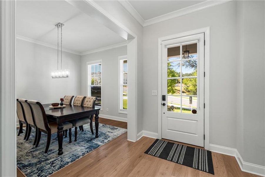 Furnished interior view inside a new home in , Johns Creek (Image 13). Furnished interior view inside a new home in , Johns Creek (Image 13).