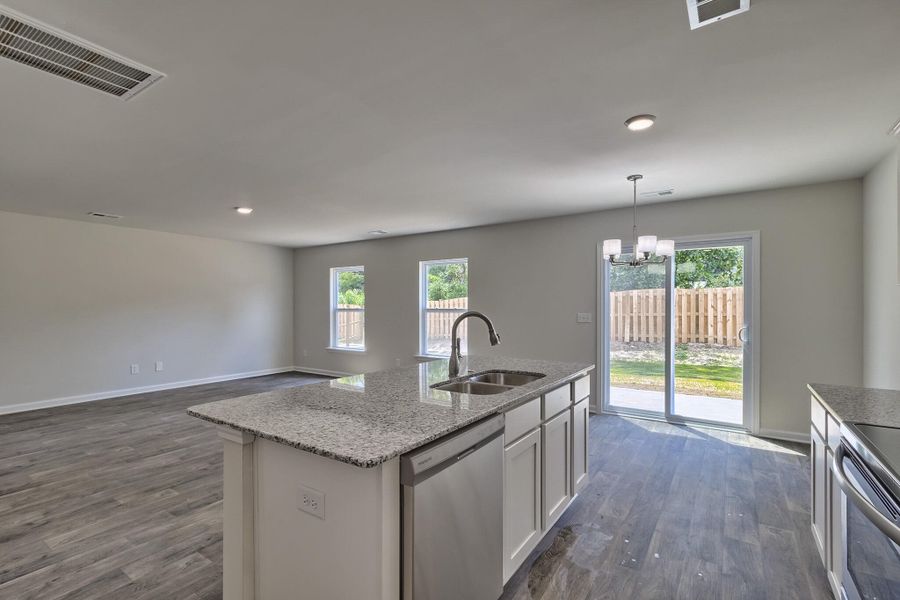 Furnished interior view inside a new home in , Gaston (Image 8). Furnished interior view inside a new home in , Gaston (Image 8).