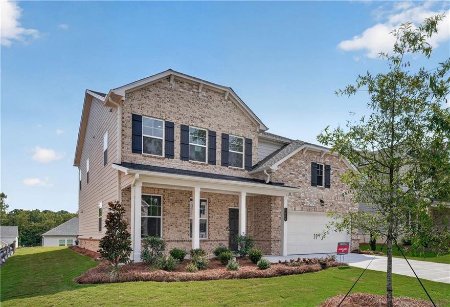 Front exterior of a new home in Bailey Fence, Dacula, GA, highlighting curb appeal (Image 2). Front exterior of a new home in Bailey Fence, Dacula, GA, highlighting curb appeal (Image 2).