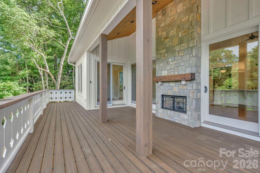 Exterior details and patio area of a home in , Blowing Rock (Image 3).