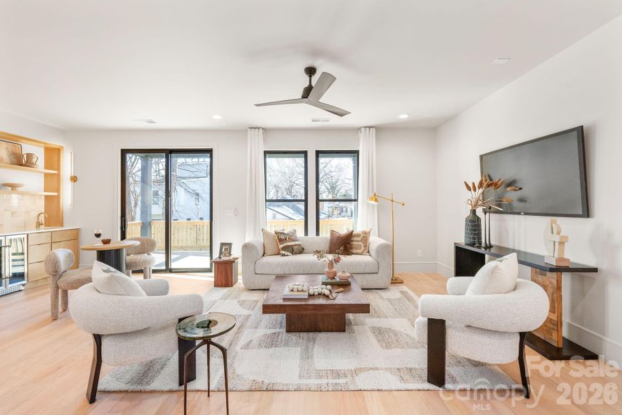 Furnished interior view inside a new home in , Charlotte (Image 13). Furnished interior view inside a new home in , Charlotte (Image 13).