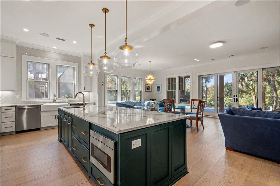 Furnished interior view inside a new home in , Kiawah Island (Image 12).