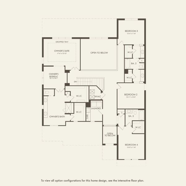 2D floor plan layout for the Roseland by DiVosta in Amara, Lake Worth, FL (Image 5).