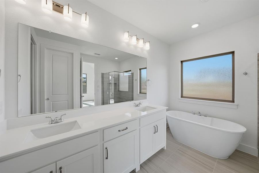 Furnished interior view inside a new home in Devonshire, Forney (Image 6). Furnished interior view inside a new home in Devonshire, Forney (Image 6).