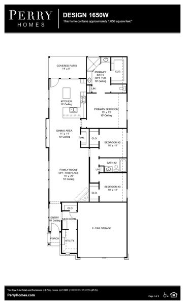 Floor Plan for 1650W