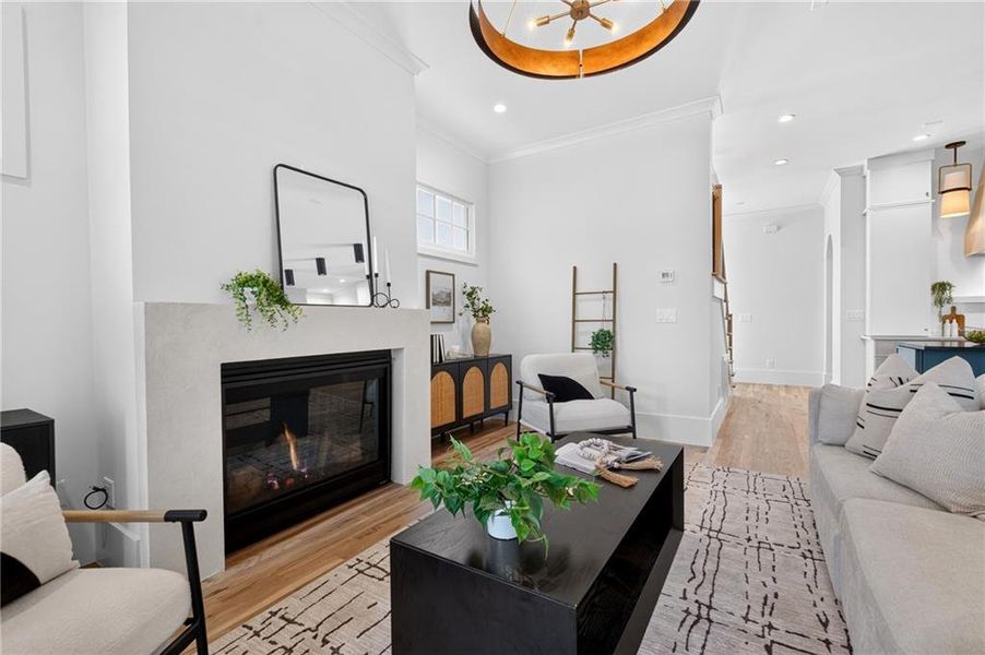 Furnished interior view inside a new home in , Atlanta (Image 36).