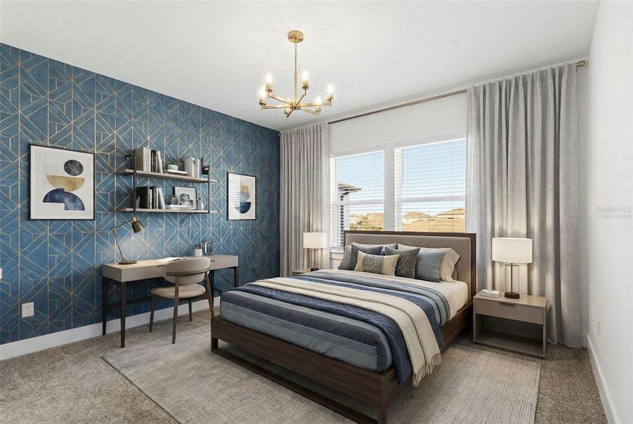 Furnished interior view inside a new home in Vida's Way, Wesley Chapel (Image 45).