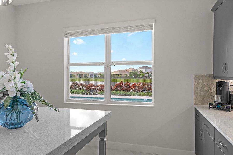 Furnished interior view inside a new home in , The Acreage (Image 29).