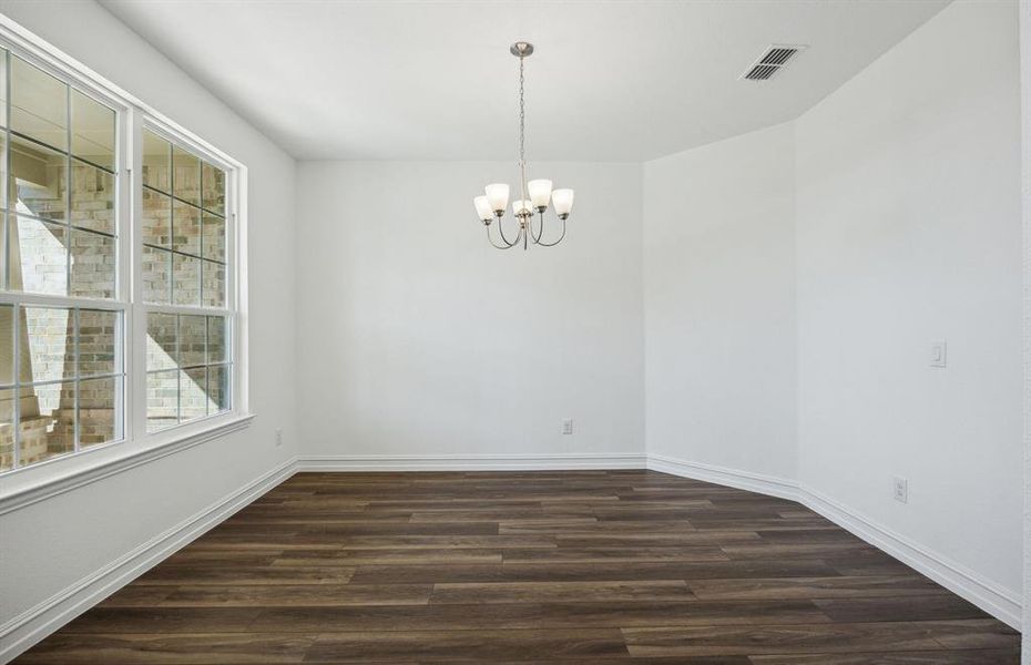 Spacious dining area*real home pictured