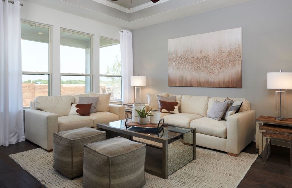 Representative furnished interior of a home built from the Fox Hollow by Pulte Homes in Mavera, Conroe (Image 6). Representative furnished interior of a home built from the Fox Hollow by Pulte Homes in Mavera, Conroe (Image 6).