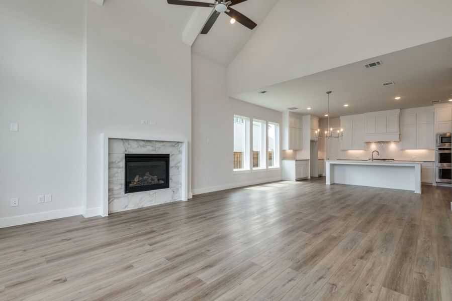 Representative unfurnished interior of a home built from the Weston II by Southgate Homes in Windsong Ranch 61' Series, Prosper (Image 23). Representative unfurnished interior of a home built from the Weston II by Southgate Homes in Windsong Ranch 61' Series, Prosper (Image 23).