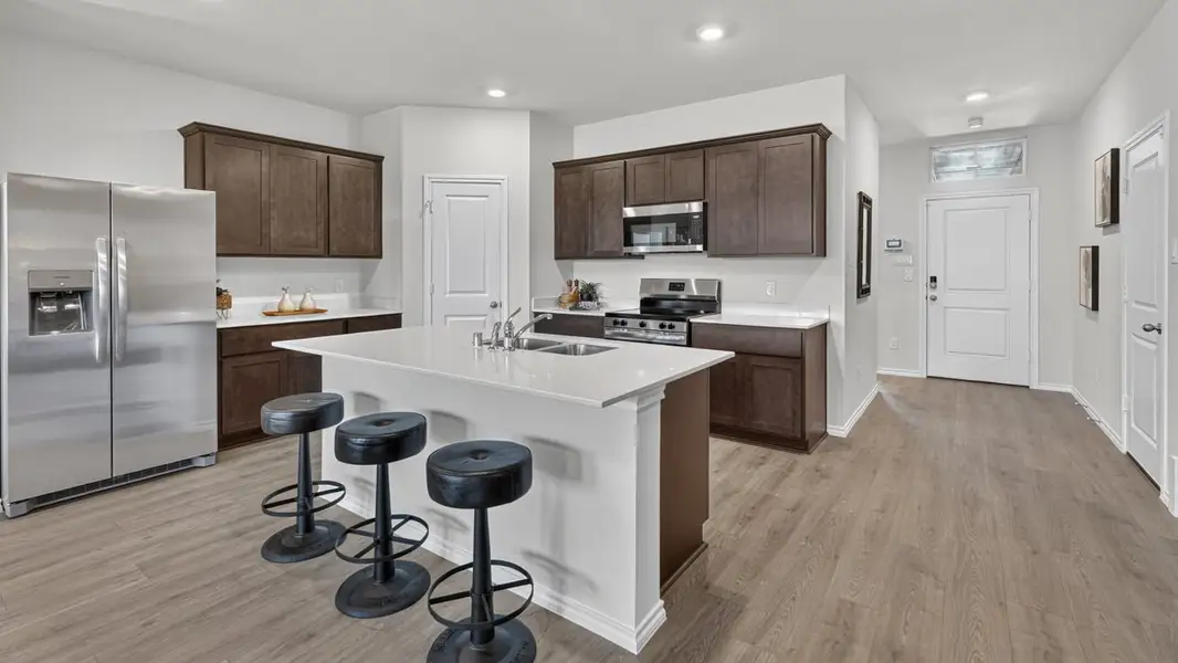 Furnished interior view inside a new home in Whitewing Trails, Princeton (Image 3).