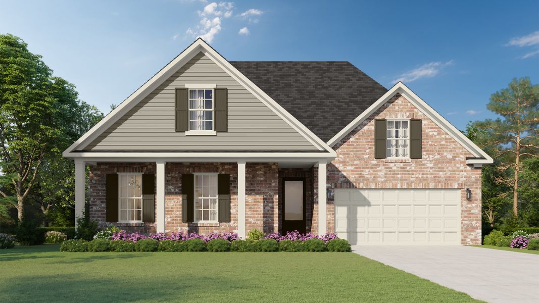 Representative exterior photo of a completed home built from the Isabel by Grant & Co in Twin Oaks, Oakland, TN (Image 2).
