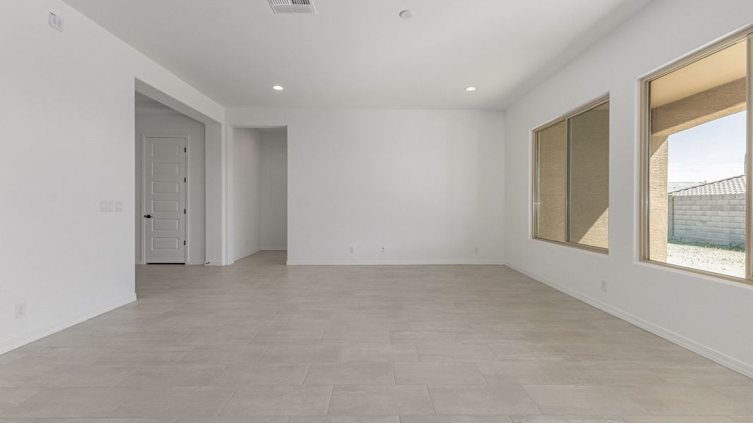 Representative furnished interior of a home built from the Granada by DRB Homes in Arroyo Seco - Palazzo, Buckeye (Image 6). Representative furnished interior of a home built from the Granada by DRB Homes in Arroyo Seco - Palazzo, Buckeye (Image 6).