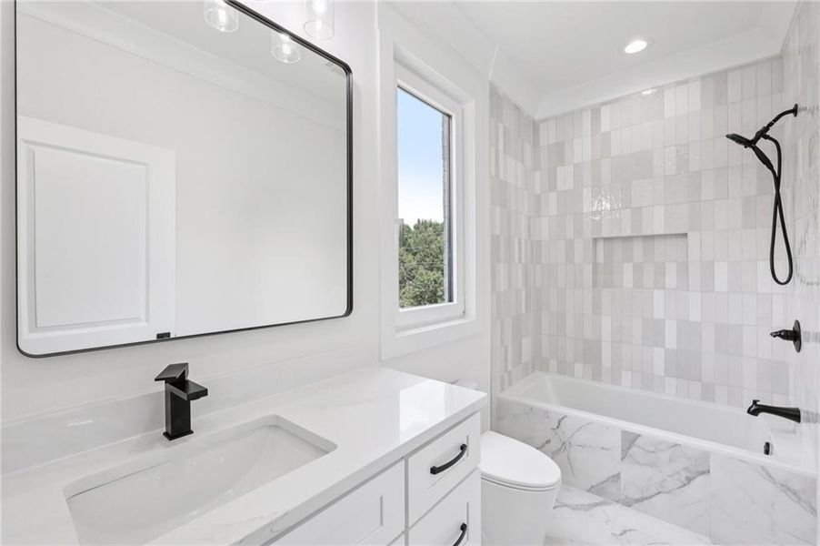 Furnished interior view inside a new home in , Buford (Image 13).