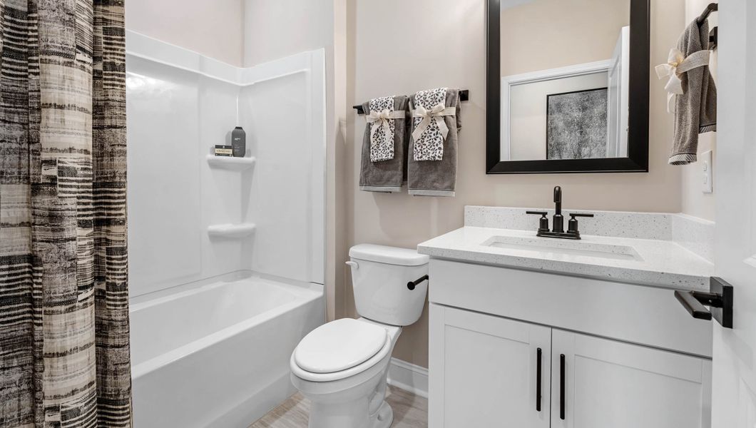 Representative furnished interior of a home built from the HAMPSHIRE by D.R. Horton in Cottonwood Ridge, Piedmont (Image 23).