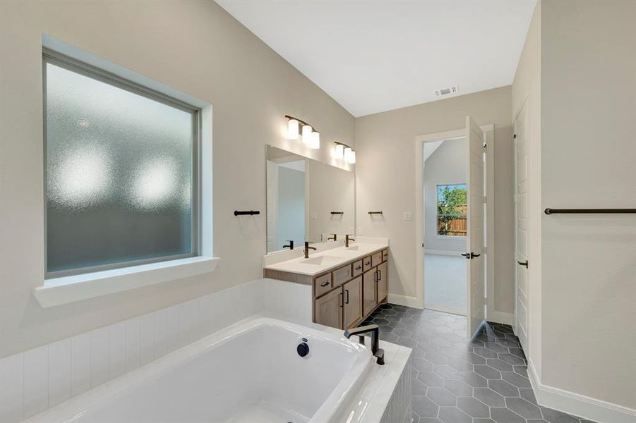 Furnished interior view inside a new home in South Pointe  Cottage Series, Mansfield (Image 10).