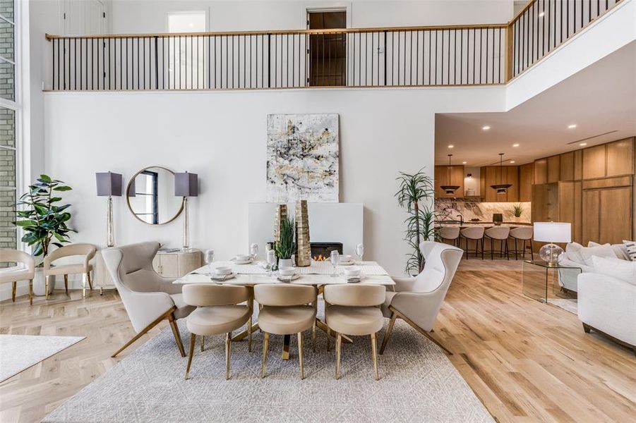 Furnished interior view inside a new home in , Dallas (Image 17). Furnished interior view inside a new home in , Dallas (Image 17).