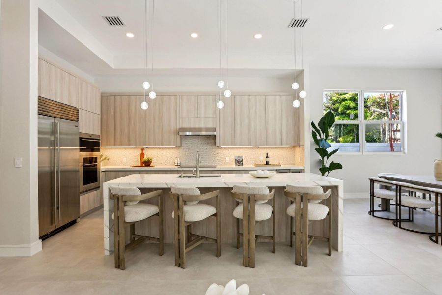 Furnished interior view inside a new home in , Delray Beach (Image 34). Furnished interior view inside a new home in , Delray Beach (Image 34).