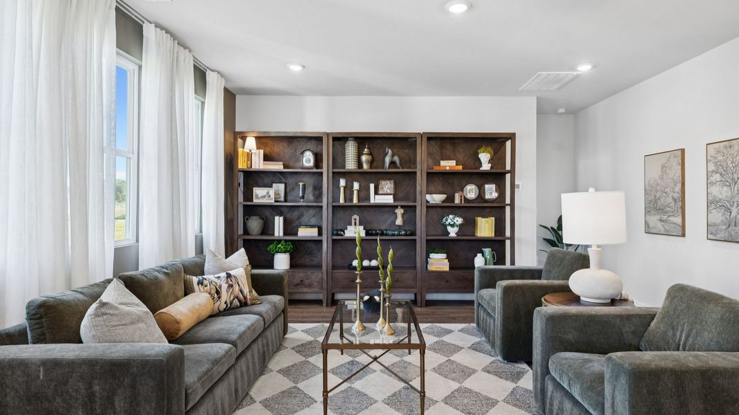 Representative furnished interior of a home built from the MILFORD A by D.R. Horton in Pottsview, Smyrna (Image 7).