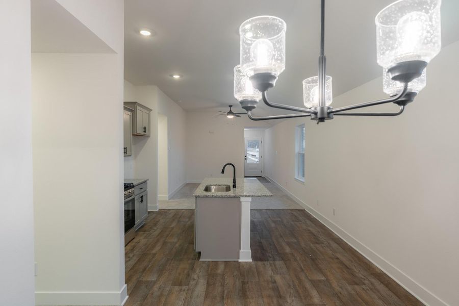 Furnished interior view inside a new home in , Conroe (Image 8).