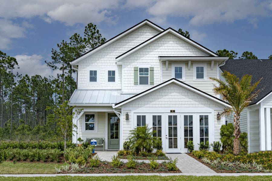 Representative exterior photo of a completed home built from the Sebring by Riverside Homes in Mariposa at EverRange, Jacksonville, FL (Image 29).