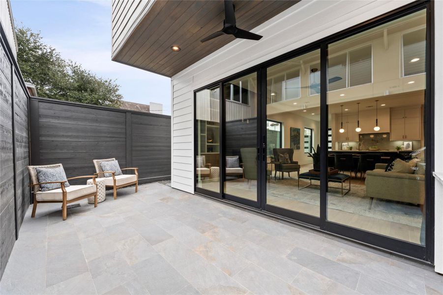EXTENED TILE PATIO OUTSIDE