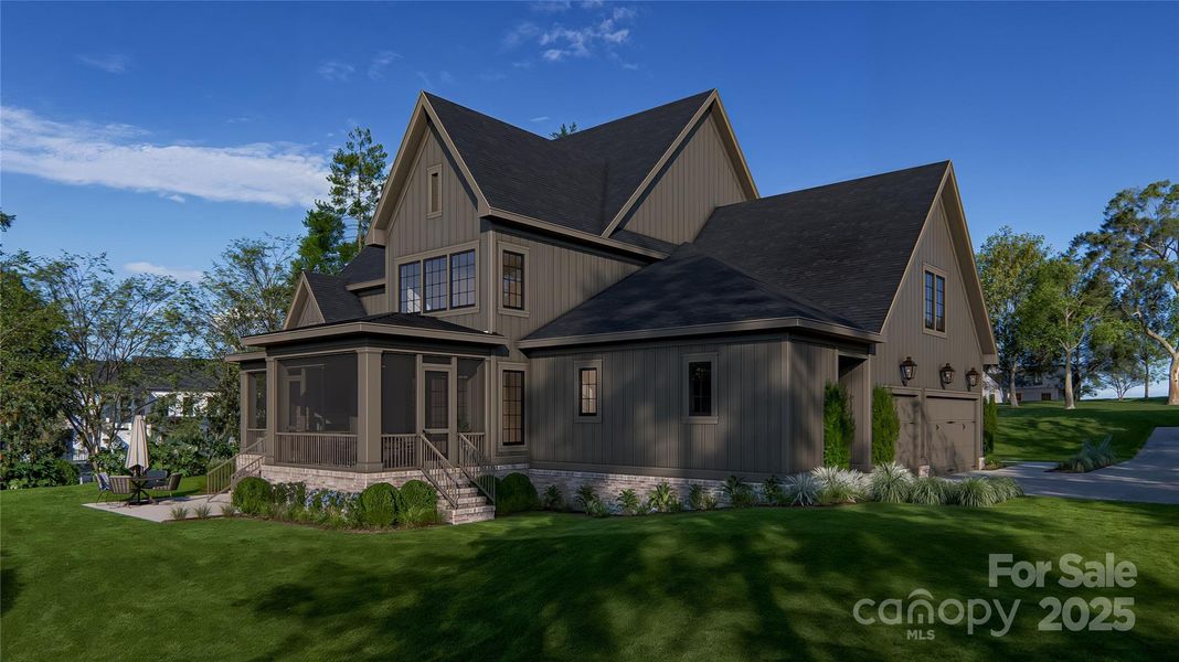 Front exterior of a new home in , Davidson, NC, highlighting curb appeal (Image 6).