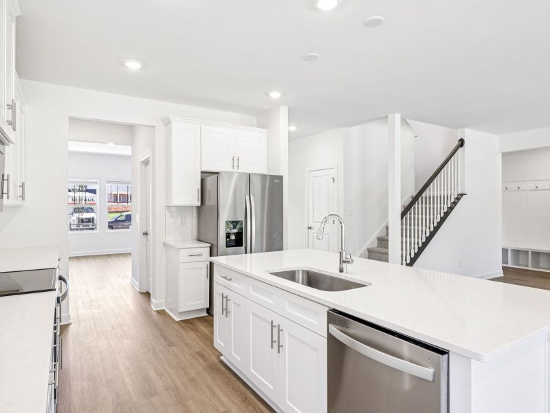 Furnished interior view inside a new home in Nelson's Creek, Mocksville (Image 5).