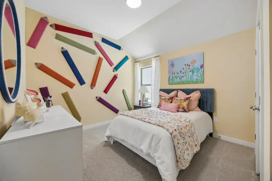 Bedroom in the Pecos home plan by Trophy Signature Homes – REPRESENTATIVE PHOTO