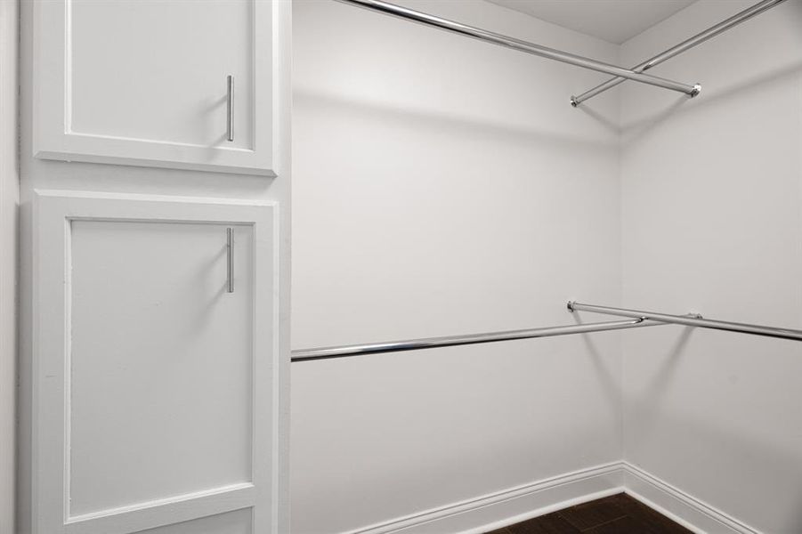 Primary closet with built-ins