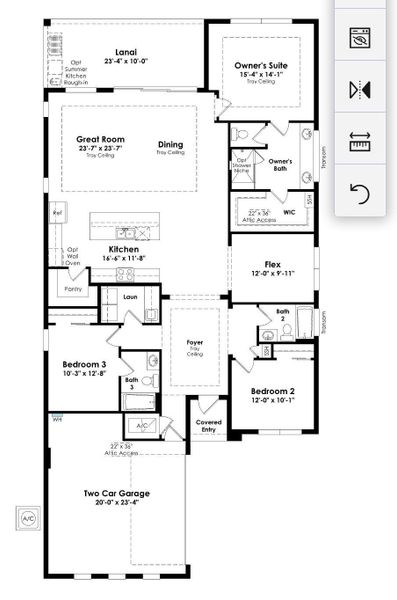 2D floor plan layout of this home in , Westlake, FL (Image 3). 2D floor plan layout of this home in , Westlake, FL (Image 3).