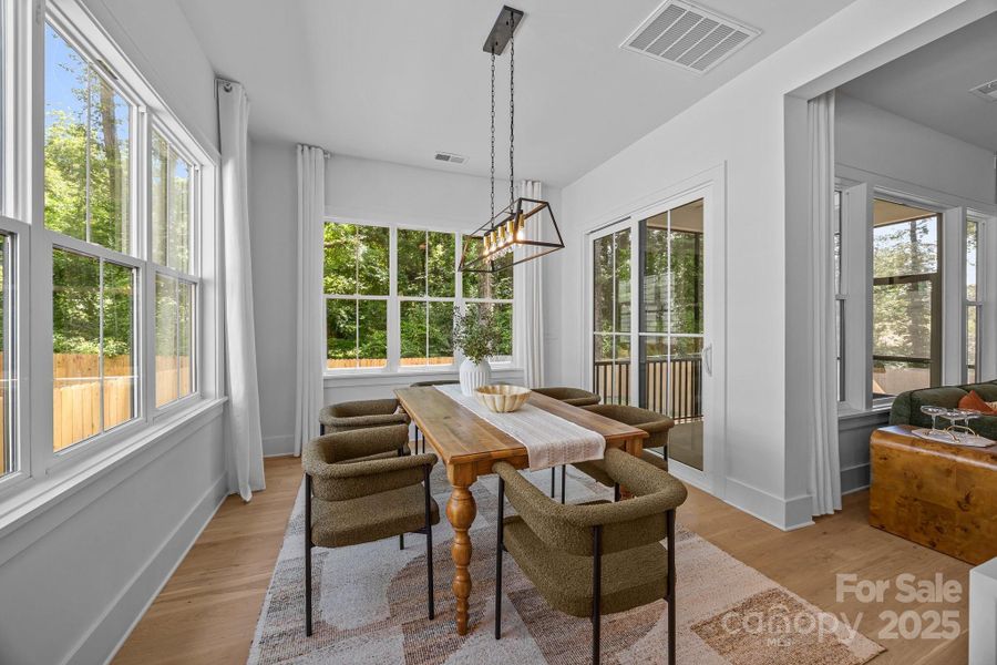 Furnished interior view inside a new home in , Charlotte (Image 15).