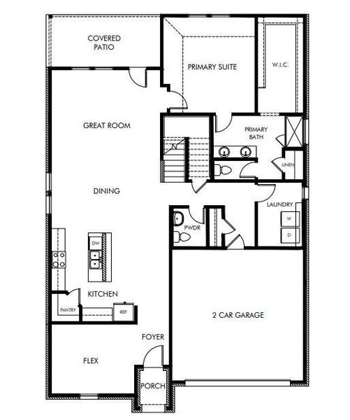 2D floor plan layout of this home in , Crandall, TX (Image 3).