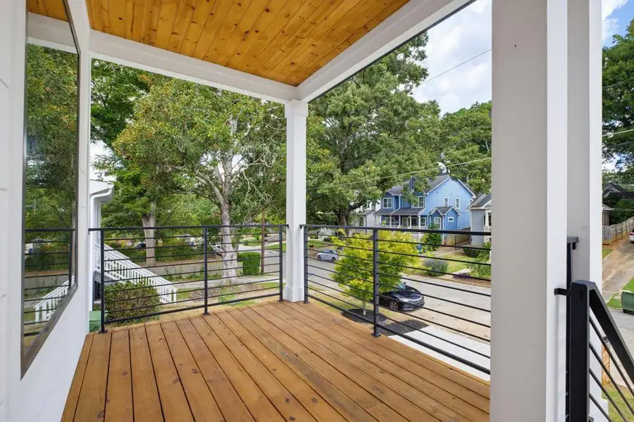 Exterior details and patio area of a home in , Atlanta (Image 28).