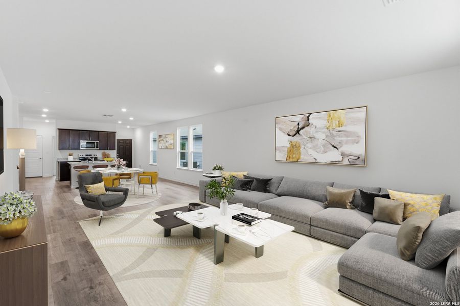 Furnished interior view inside a new home in The Overlook at Creekside, New Braunfels (Image 10).