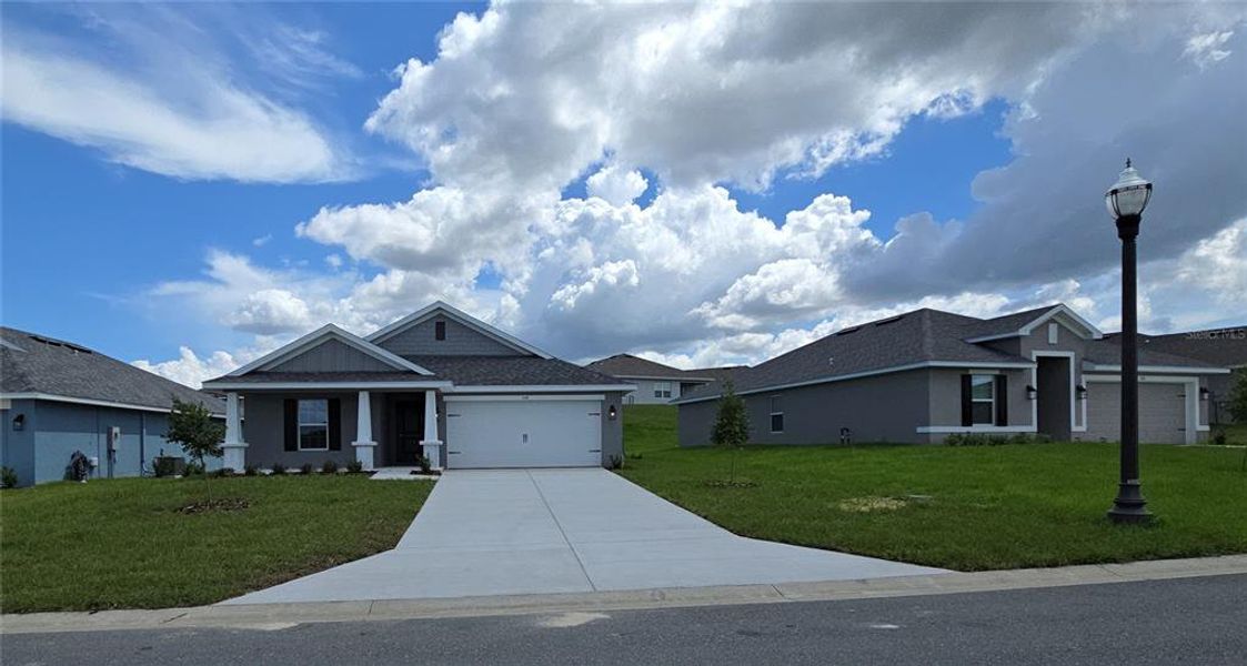 home with light post home with light post